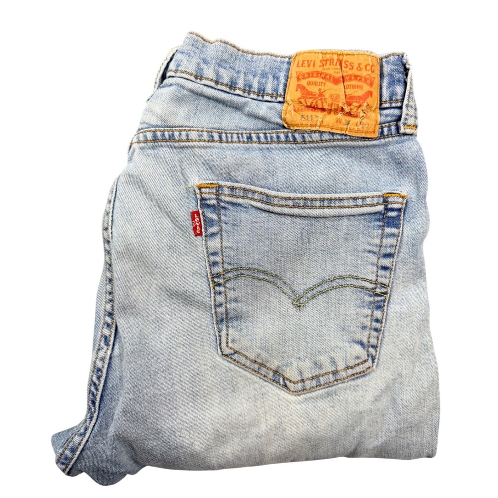 Levis 541 Mens Athletic Taper Light Wash Blue Denim Jeans W34 L30 541-0906